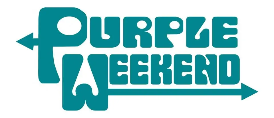 Imagen y logotipo de Purple Weekend