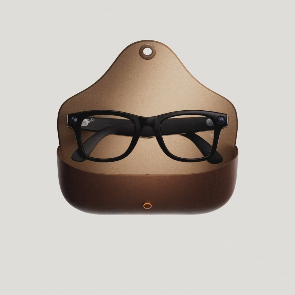 Primer plano de las Ray‑Ban Meta mostrando la tecnología fotocromática Transitions